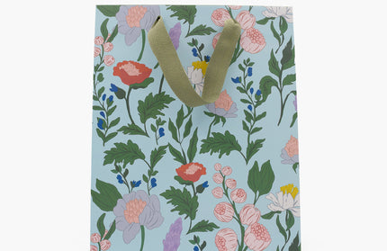 Bolsa Regalo Mediana - Flores Celeste