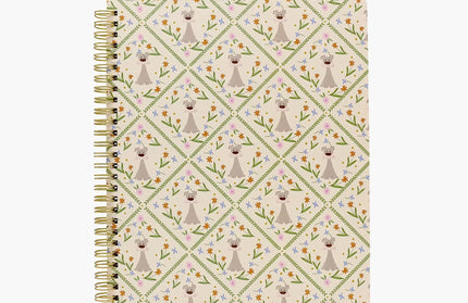 Cuaderno Universitario Cuadriculado TD - Perro Floral