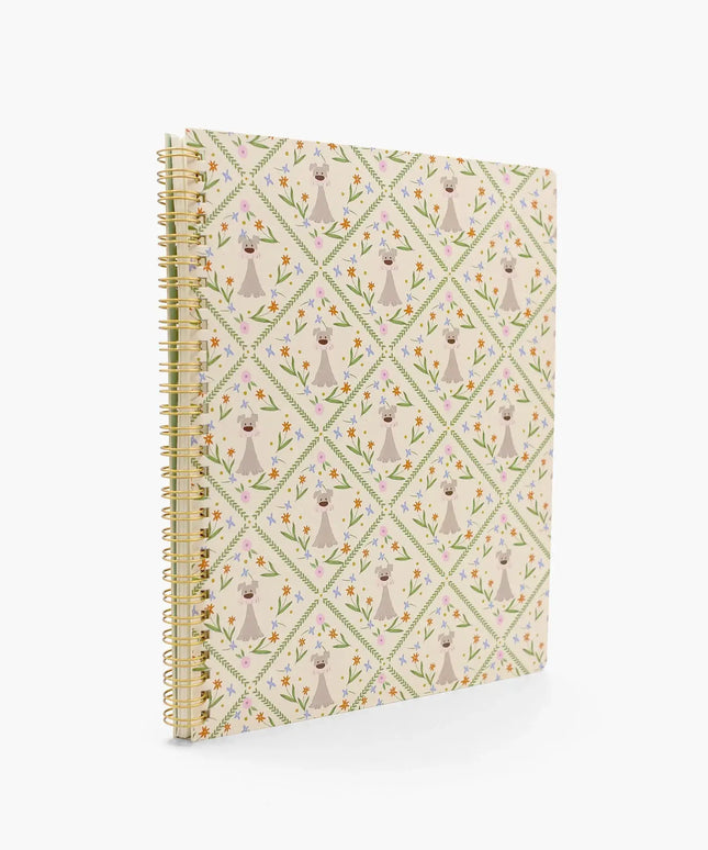 Cuaderno Universitario Cuadriculado TD - Perro Floral