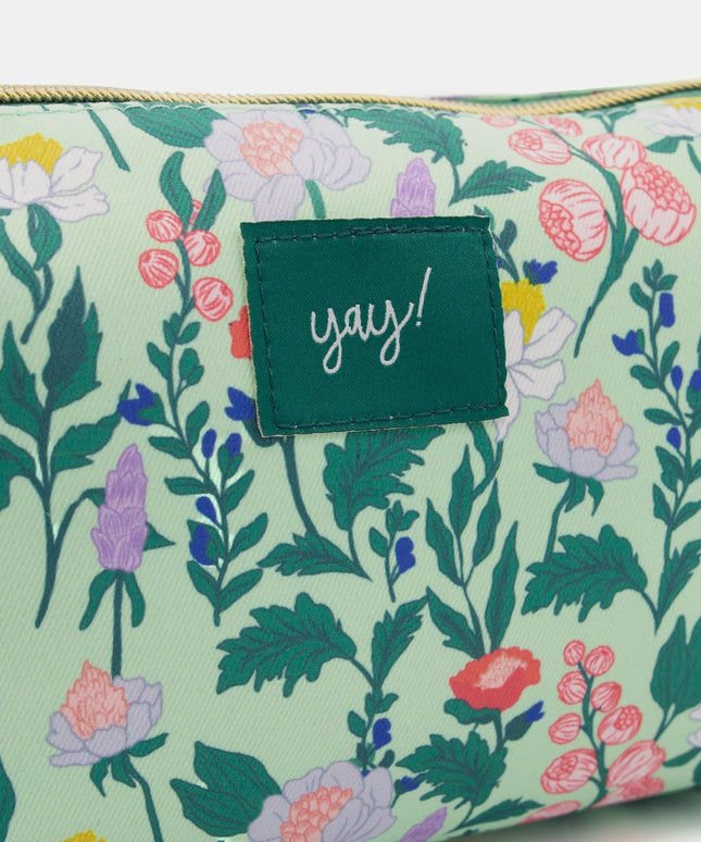 Cosmetiquero - Flores Verde