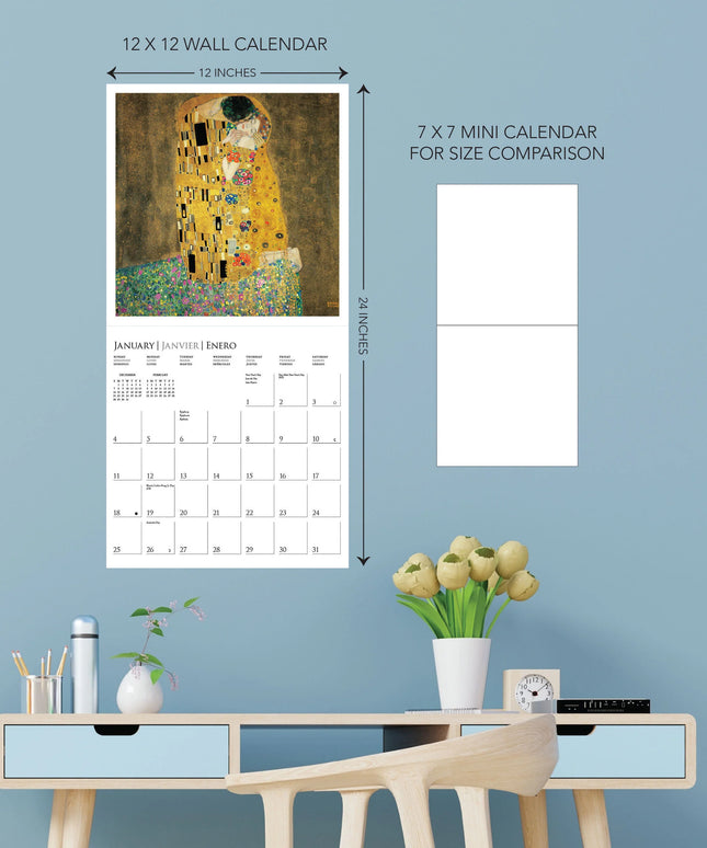 Calendario 2026 Pared 12M - Klimt