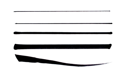 Set 5 Marcadores Negros Puntas Diferentes