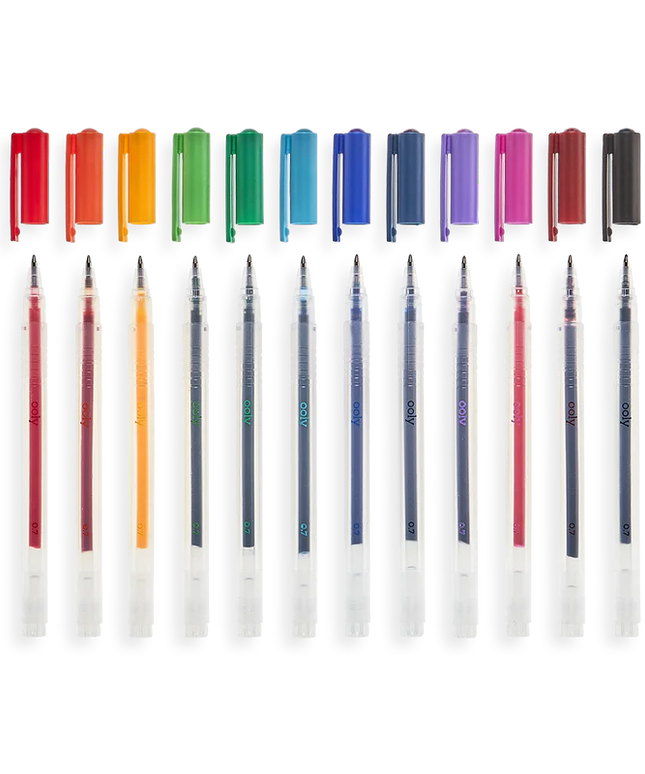 Lápices Gel Punta Fina 0.7 mm - Set de 12