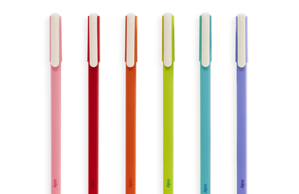 Set de 6 Lápices de Gel - Punta Fina