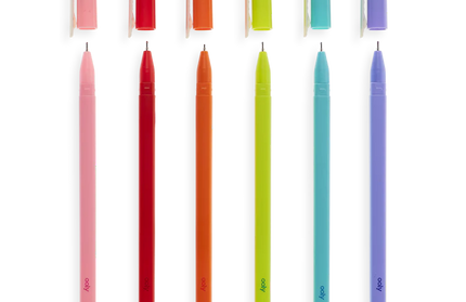 Set de 6 Lápices de Gel - Punta Fina