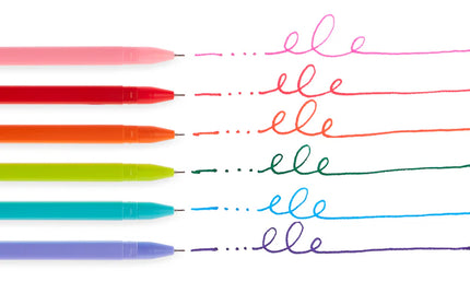 Set de 6 Lápices de Gel - Punta Fina