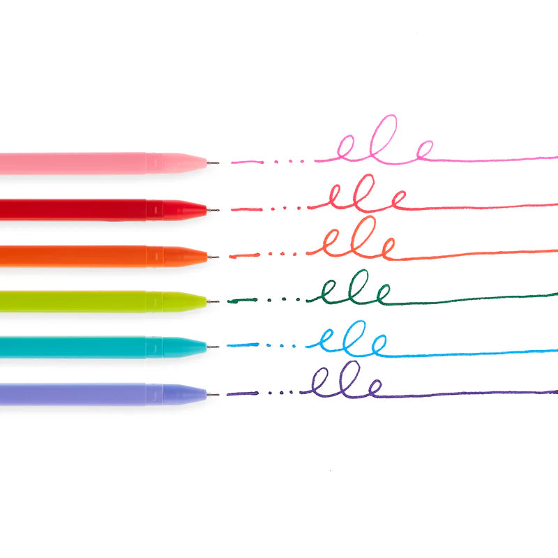 Set de 6 Lápices de Gel - Punta Fina