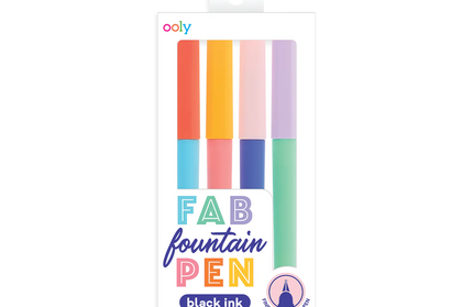 Caja 4 Plumas Pastel Tinta Negra