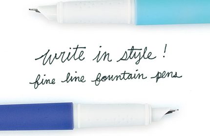 Caja 4 Plumas Pastel Tinta Negra