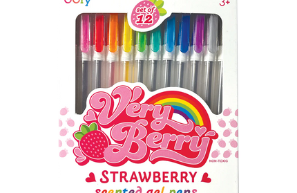 Set 12 Bolígrafos de gel con aroma a frutilla