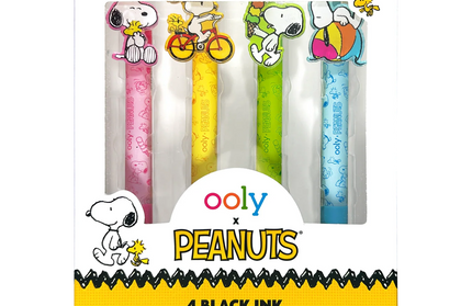 Set 4 boligrafos retractiles - Snoopy