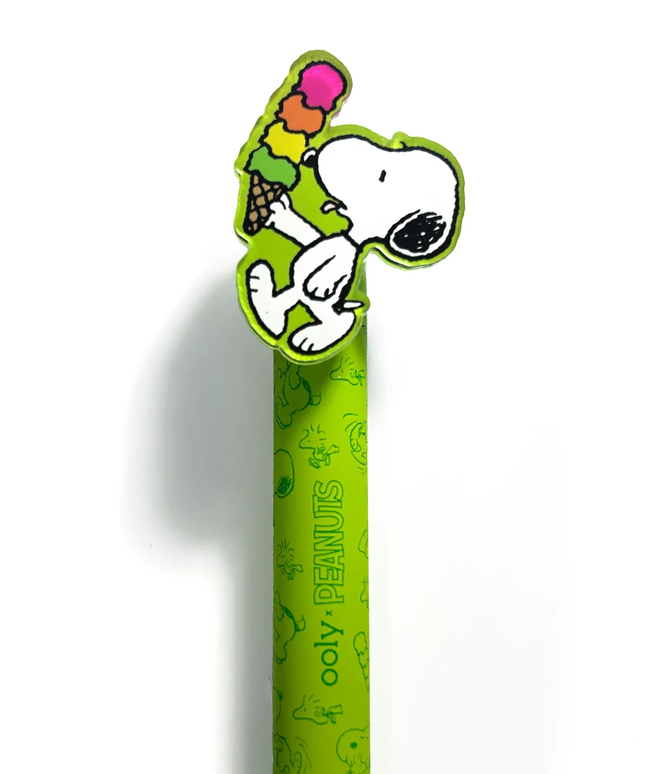 Set 4 boligrafos retractiles - Snoopy