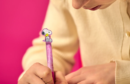 Set 4 boligrafos retractiles - Snoopy