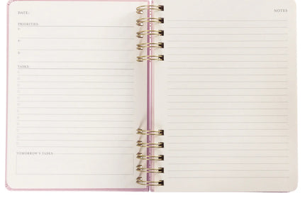 Cuaderno Tela Rosa Lineas - Blush