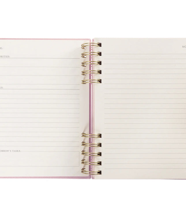 Cuaderno Tela Rosa Lineas - Blush