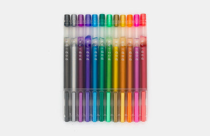 Set 12 Lápices Gel Metálicos - Colores
