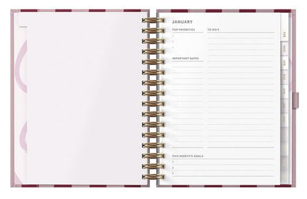 Agenda 2026 Mediana 12M Sem Vista - Rayas Borgoñas