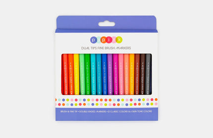 Set 18 Marcadores Doble Punta - Rainbow