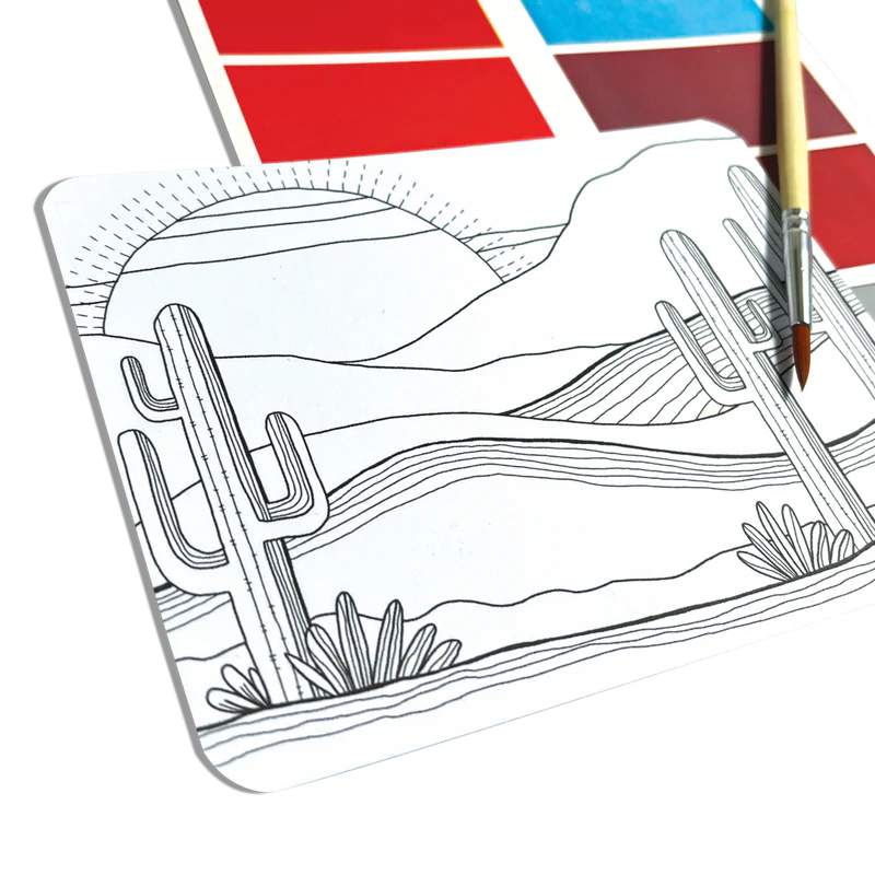 Set libro para pintar y acuarelas - Deset Getaway