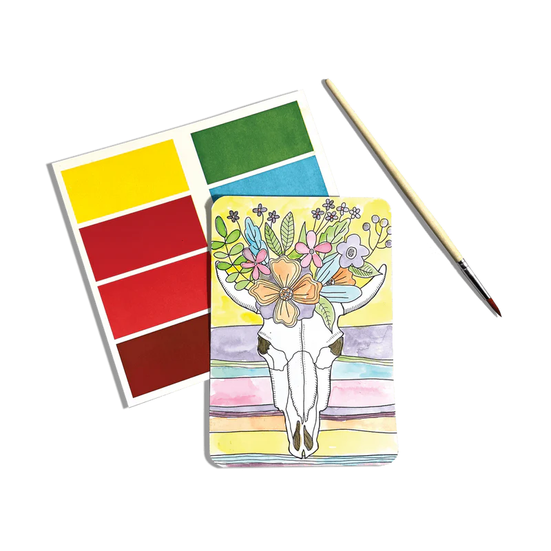 Set libro para pintar y acuarelas - Deset Getaway