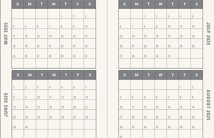 Agenda 2025 Floral Fields 16 Meses