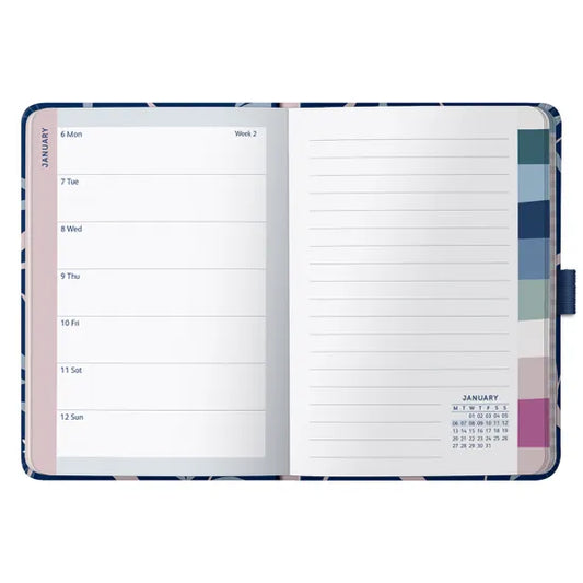 Agenda 2025 Chica 12M Sem Vista - Navy Floral