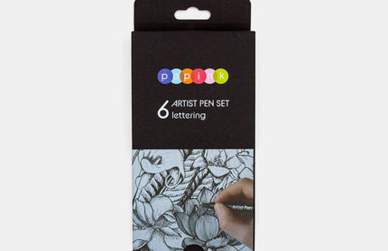 Set 6 Marcadores Lettering y Dibujo
