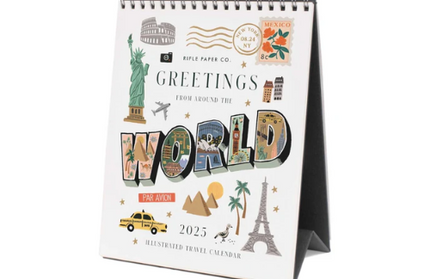 Calendario Escritorio 2025 12M - Around the World