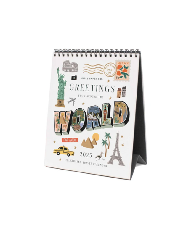 Calendario Escritorio 2025 12M - Around the World