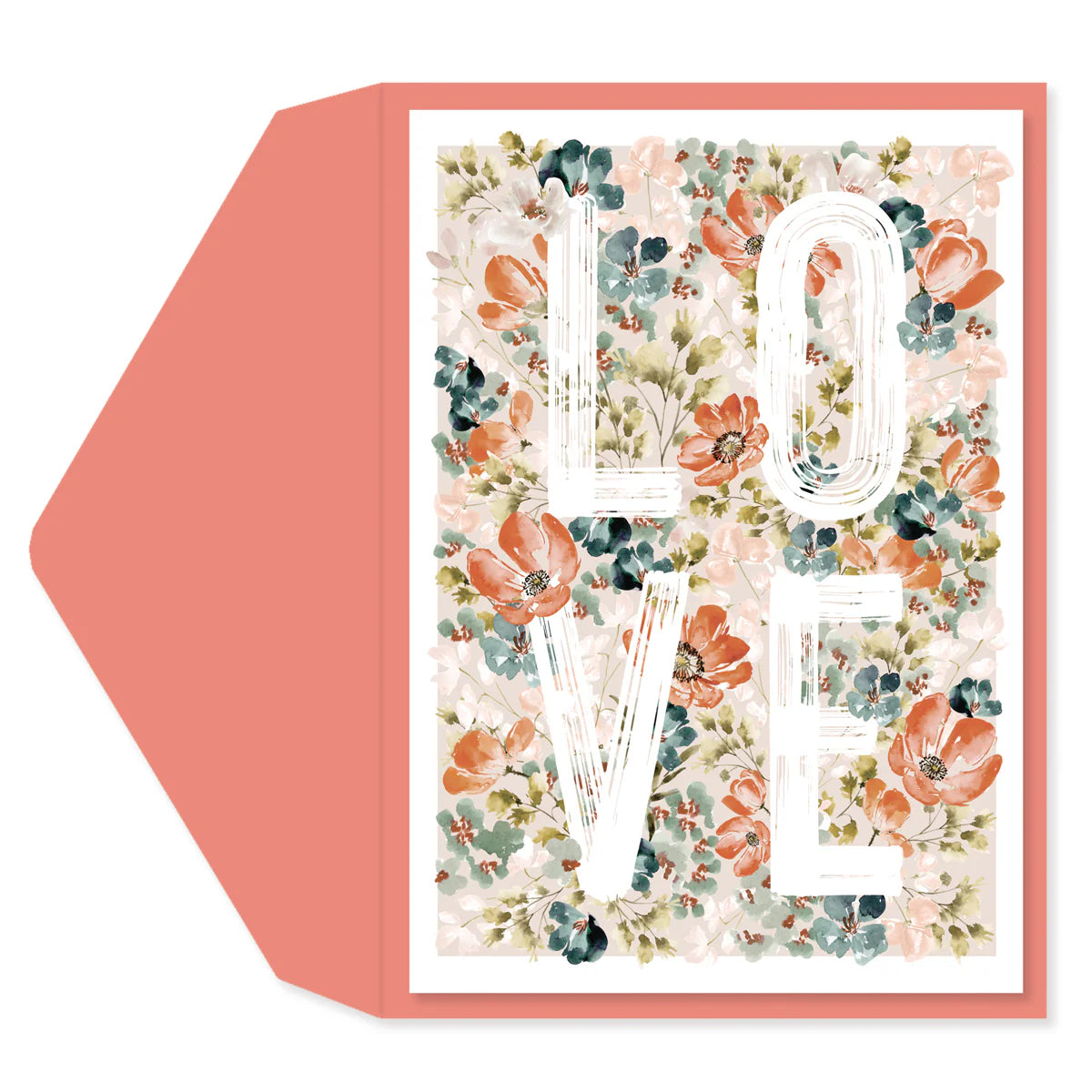 Tarjeta con Sobre - Floral Love