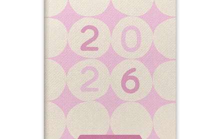 Agenda 2026 Bolsillo Mensual 17M - Puntos Rosados