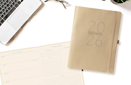 Agenda 2026 18M Semanal A4 Apollo - Dorado