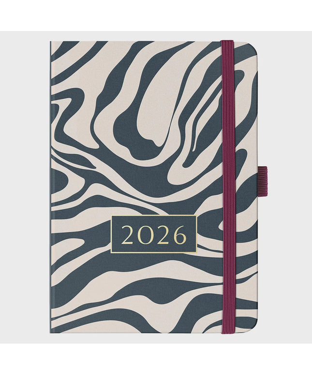 Agenda 2026 Chica 12M Sem Vista - Charcoal Marble
