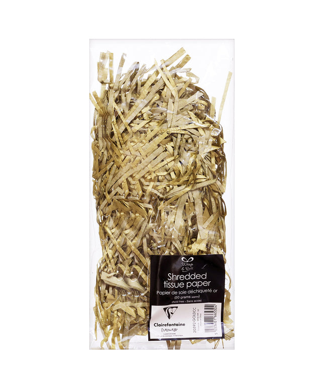 Papel de Seda Triturado - Dorado