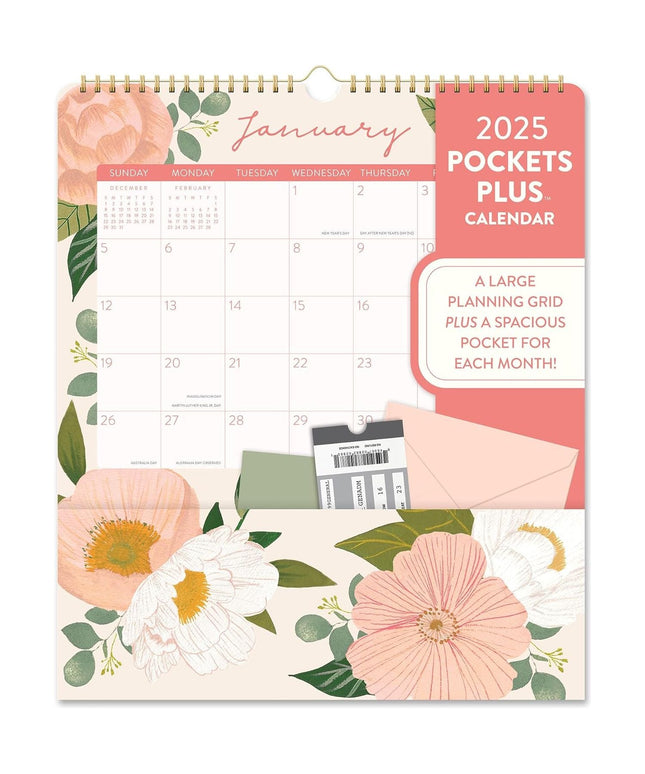 Calendario 2025 Bella Flora 17 Meses