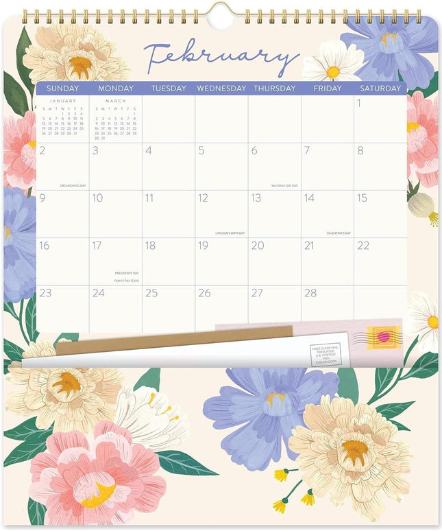 Calendario 2025 Bella Flora 17 Meses