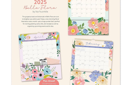 Calendario 2025 Bella Flora 17 Meses