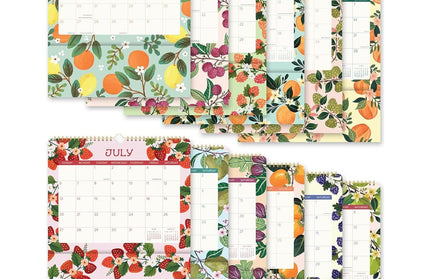 Calendario 2025 Frutas 17 Meses