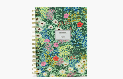 Cuaderno Mediano Anillado TD Punteado - Flora Follaje