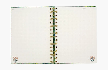 Cuaderno Mediano Anillado TD Punteado - Flora Follaje