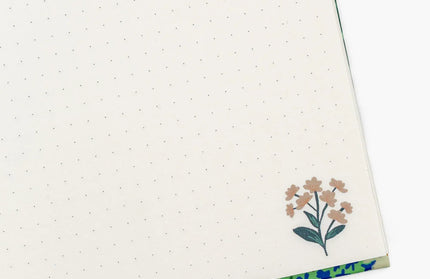 Cuaderno Mediano Anillado TD Punteado - Flora Follaje