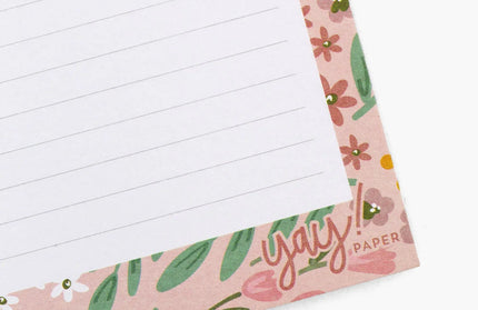 Block Magnético Lista - Flores Rosa