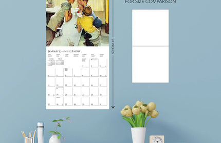Calendario 2026 Pared 12M - Saturday Evening Post