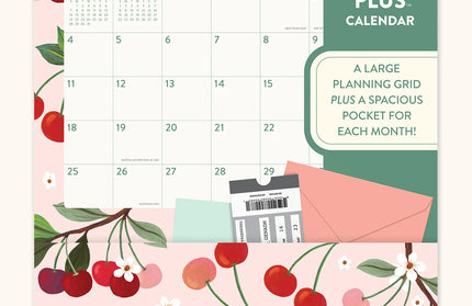 Calendario 2026 12M Con Bolsillos - Fruit and Flora