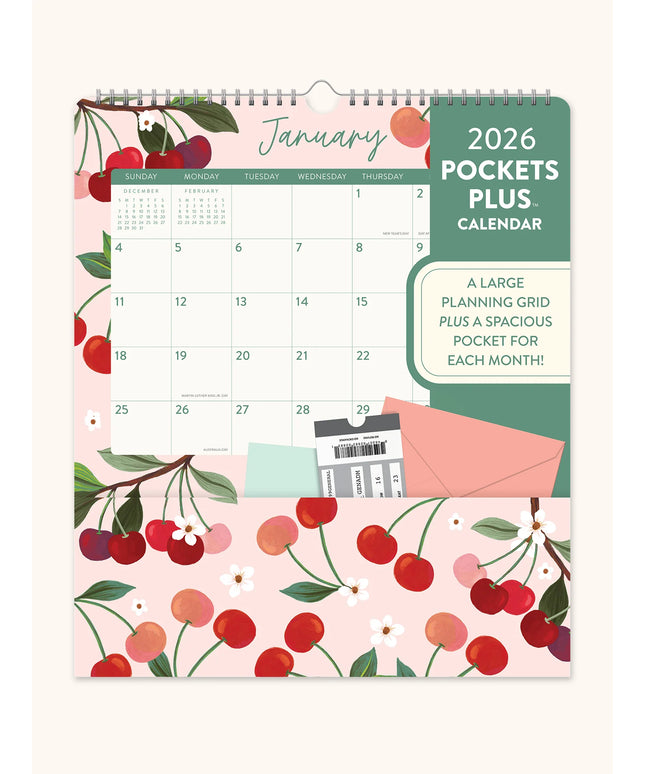 Calendario 2026 12M Con Bolsillos - Fruit and Flora