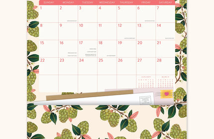 Calendario 2026 12M Con Bolsillos - Fruit and Flora