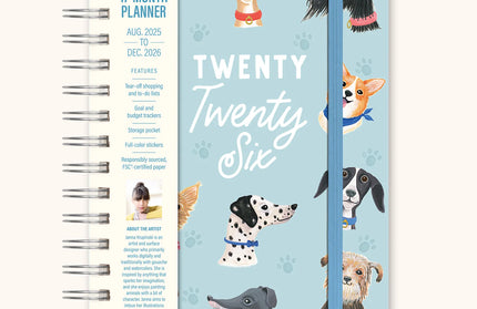 Agenda 2026 Anillada Sem Vista 17M - Doggone Cute