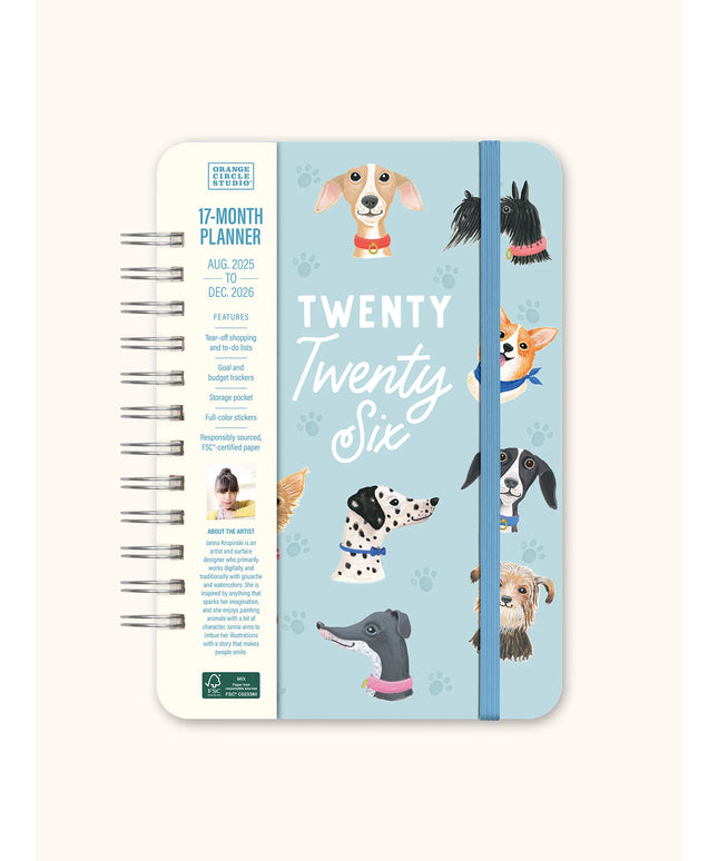 Agenda 2026 Anillada Sem Vista 17M - Doggone Cute