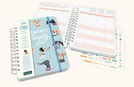 Agenda 2026 Anillada Sem Vista 17M - Doggone Cute