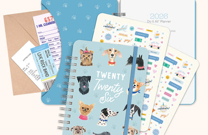 Agenda 2026 Anillada Sem Vista 17M - Doggone Cute